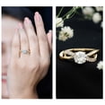 thumbnail image 3 of Rosec Jewels Lab Grown Diamond Infinity Promise Engagement Ring 1 Carat - 6 mm - EF-VS Quality, 18K Yellow Gold, US 8.50, 3 of 9