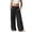 e-122Black36, variant on ANINEO Women Plus Size Linen Pants For Loose Fit Casual Drawstring Waist Elastic Ankle Trousers With Pockets Comfortable Breathable Summer Wide Leg Palazzo Solid Color Versatile Daily Female Slacks