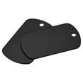 thumbnail image 1 of Unique Bargains Metal Stamping Blank Engrave Aluminum Label Tag for Craft, Pendant Decoration Black 5Pcs, 1 of 5
