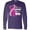 Purple, variant on Inktastic Breast Cancer Awareness I Support My Wife with Pink Ribbon Long Sleeve T-Shirt