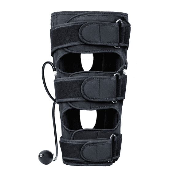 O/X Leg Correction Belt, Adjustable Air Pressure Posture Corrector, Bow Leg Corrector for Adult, Improve Leg Type, Straighten and Beautify Legs, Physical Traction, All-Round Correction, Black