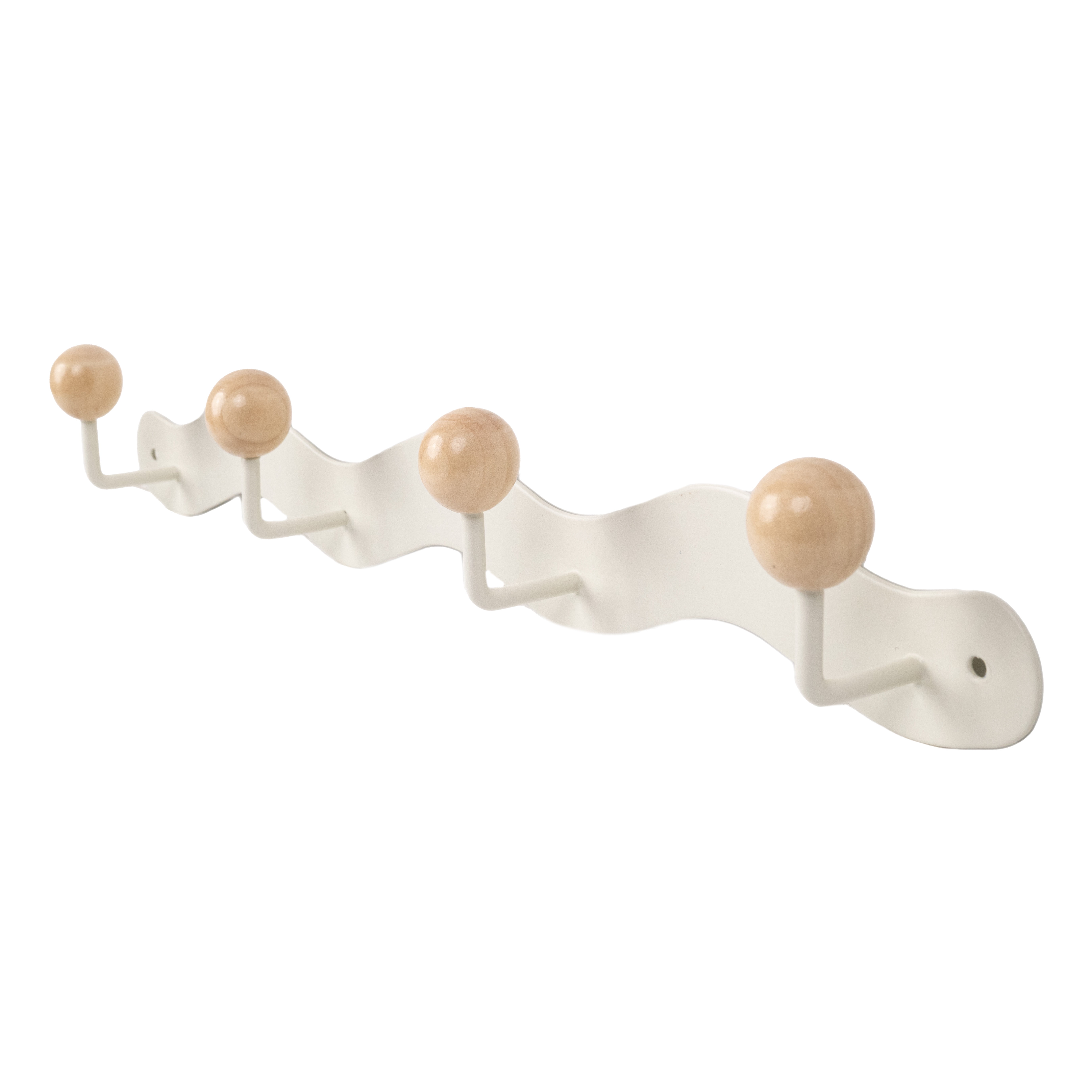 Mainstays 15" 4 Hook Children's White Metal Hookboard