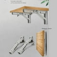thumbnail image 6 of TIERPOP 1 Pair Folding Shelf Brackets L-Angle Wall Mounted Brackets Metal Shelf Brackets & Supports Floating Shelf Hardware, 6 of 7