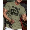 thumbnail image 6 of GYMISH Fitness Before Business Workout T-Shirt for Men – Funny Gym Shirt, Mens Gym TShirt, Gym Clothes for Men, Athletic Workout Wear, 6 of 6