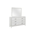 thumbnail image 2 of Global Furniture USA Lily White Wood 6-drawer Dresser w/ Crushed Crystal Accent, 2 of 2