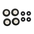 thumbnail image 4 of DOMELAY 4 Pcs Roues de Voiture RC et Pièces de Rechange de Contrepoids Accessoires Bricolage pour C84 C94 Noir Blanc A, 4 of 9