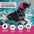 thumbnail image 5 of Dog Ear Covers for Noise & Anxiety Relief, Adjustable Comfort Dogs Ear Muffs, for Thunderstorms, Vet Visits, Swimming, Waterproof, Hot Pink, Small, 5 of 5