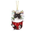 thumbnail image 1 of Christmas Decorations Acrylic Stockings for Cats - Tree Hangs Festive Crafts Unique Holiday for Home Decoration, 1 of 4