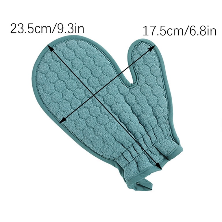 Organic Bamboo Bath Mitt & Shower Gloves Pair - Soft Washcloths Alternative For Babies & Sensitive Skin