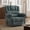Green, variant on Me'on Oversized Swivel Rocker Recliner, 360° Swivel, Manual Recline, 350lbs Capacity,Brown
