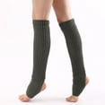 thumbnail image 7 of Clearance! Delayuji Fuzzy Leg Warmers Leg Warmers for Women Winter Long Leg Warmer Womens Men 80S Party Ribbed Knit Dance Sports Leg Warmer One Size Gray, 7 of 7