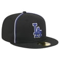 thumbnail image 3 of Men's New Era Black Los Angeles Dodgers Soutache 59FIFTY Fitted Hat, 3 of 5