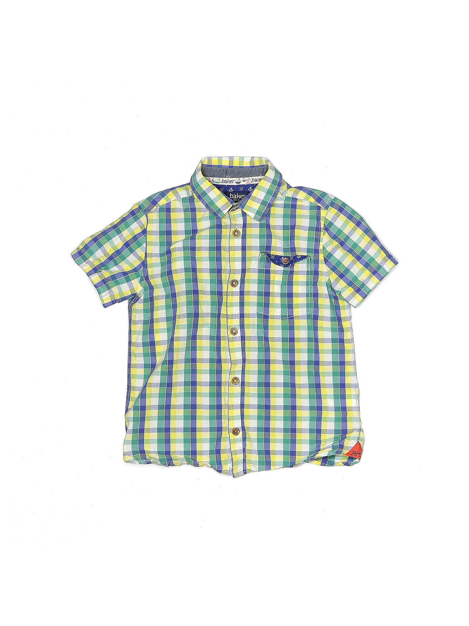 Ted Baker Boys Pre Owned Short Sleeve Button Down Shirt Size M Youth in Bahrain at BHD 14 Rating 4
