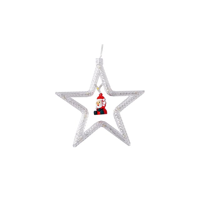 Luces Led de Navidad, Copos de Nieve de Navidad, Candelabras Colgantes de Santa Claus, Decoraciones de Navidad, Navegación Del Hogar, Decoraciones de Navidad de Año Nuevo para el Hogar