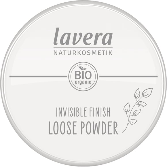 Lavera Polvo suelto con acabado invisible - Polvo fijador de larga duración - Establece maquillaje y proporciona un acabado mate - Polvo facial transparente - PETA - Vegano - Hecho en Alemania - 0.4