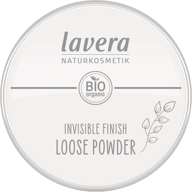 Lavera Polvo suelto con acabado invisible - Polvo fijador de larga duración - Establece maquillaje y proporciona un acabado mate - Polvo facial transparente - PETA - Vegano - Hecho en Alemania - 0.4