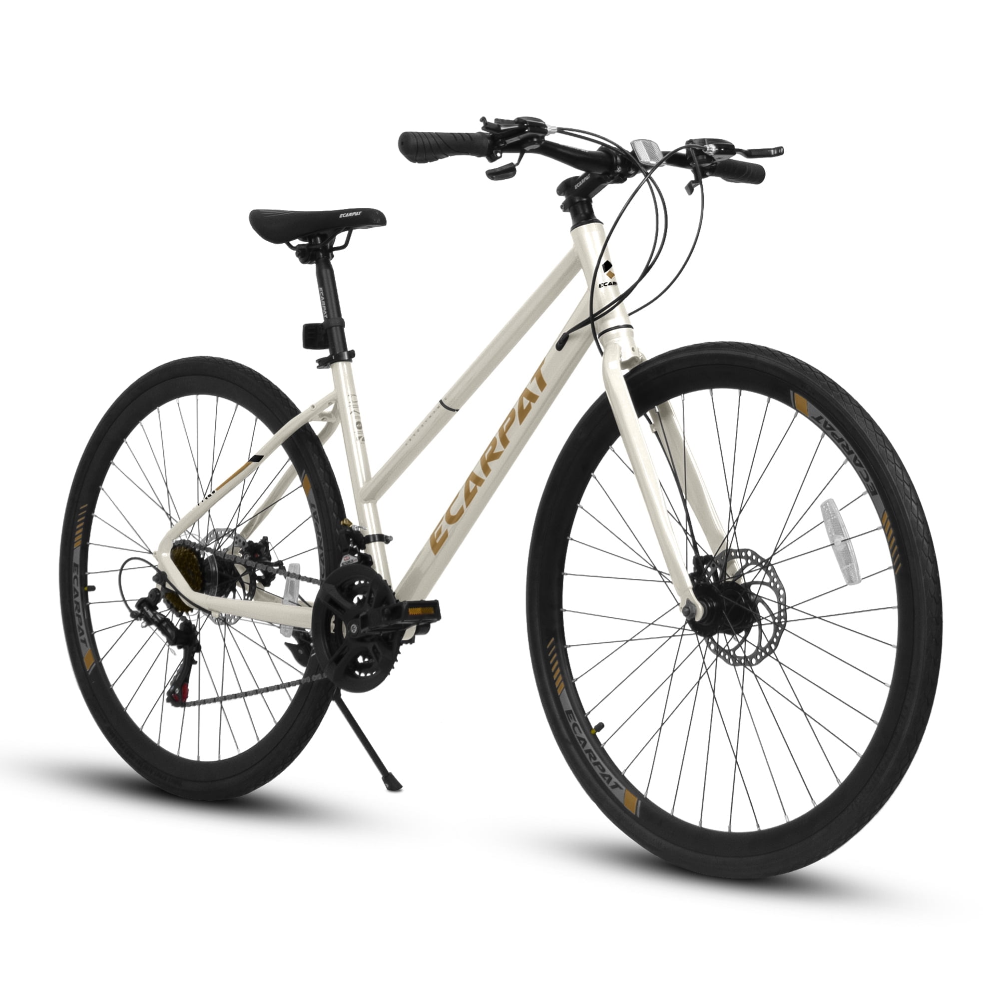 SPATIAL Hybrid Bikes,21 Speed 700C Wheel Road Bike,Hybrid Bicycle