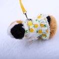 thumbnail image 5 of Hamster Harness 1 Set Dress Up Soft Durable Peach Print Pet Rabbit Hamster Leash Rope, 5 of 5
