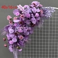 thumbnail image 2 of Lucky Flower 40 in Artificial Purple Arch Flowers, 2 of 5