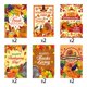 thumbnail image 1 of Pegatinas de Acción de Gracias, Otoño, Cosecha, 12 unidades, 1 of 2