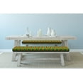 thumbnail image 2 of Kente Pattern Bench Pad, Indigenous Heritage Tile Design with Triangles and Circles Namibia Botswana, HR Foam Cushion with Decorative Fabric Cover, 45" x 15" x 2", Multicolor, by Ambesonne, 2 of 3