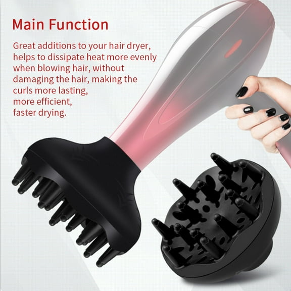 Hair Dryer Diffuser Attachment Nozzle Quick Drying For Curly Wavy Styling Tool