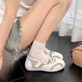 thumbnail image 6 of NexTorq Women's Mary Jane Sneakers Comfortable Ballet Flats Elastic Strap Closed Toe Loafer Slip On Lightweight Cute Dressy Casual Shoes, White, 40, 6 of 9