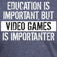 thumbnail image 3 of CafePress - Video Games Is Importanter T Shirt - Mens Tri-blend T-Shirt, 3 of 4