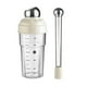 thumbnail image 1 of Juego de coctelera y mortero, botella mezcladora de bebidas a prueba de fugas de 600 ml, accesorios de bar para principiantes, frutas, té, cafetería Plata, 1 of 8