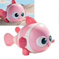thumbnail image 3 of Baby Clockwork Toy Educational Interactive Cartoon Fish Tail Swing Walking Wind Up Toy for Kids Roseate, 3 of 4