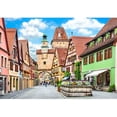 thumbnail image 3 of Wall26 Beautiful View of The Historic Town of Rothenburg Ob Der Tauber, Franconia, Bavaria, Germany - Removable Wall Mural | Self-Adhesive Large Wallpaper - 66x96 inches, 3 of 6