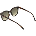 thumbnail image 4 of Oversize Cat Eye Sunglasses Colored Mirror Flat Lens 60mm (Tortoise / Purple Mirror), 4 of 4