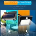 thumbnail image 2 of Lámpara solar dividida de 2,5 metros para exteriores, inducción, brillante, impermeable, LED, para patio, campo, calle, 2 of 3