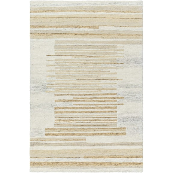 BoutiqueRugs Seung Contemporary Area Rug - Pearl, Warm Gray - 2' x 3'