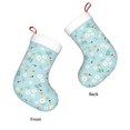 thumbnail image 3 of Yiaed Bee Flower Print Christmas Stockings, Christmas Stockings Hanging Ornaments, Christmas Stockings for Family Christmas Holiday Decorations, 3 of 7