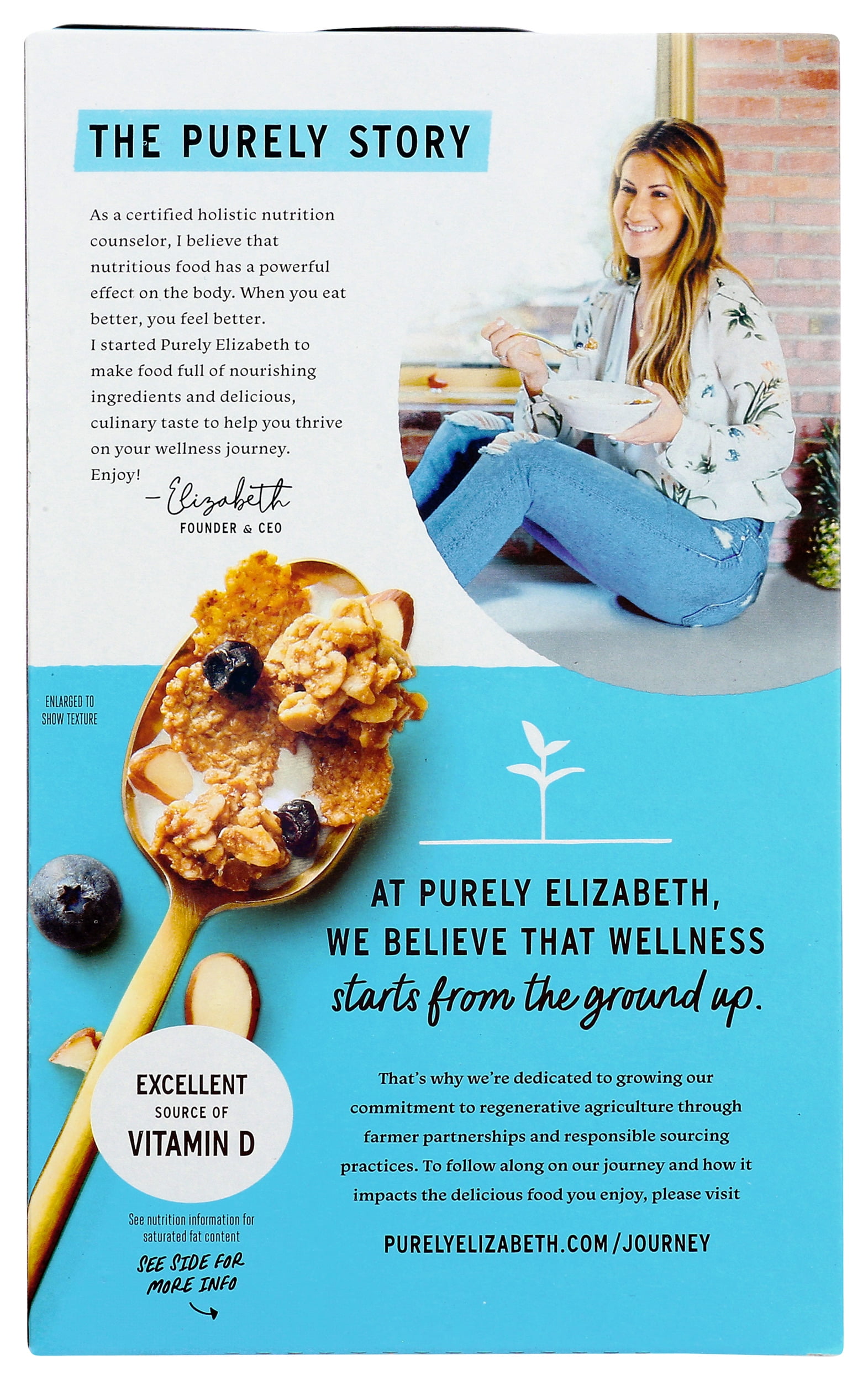 (Pack of 6), Purely Elizabeth Vanilla Blueberry Almond Superfood Cereal, 11 oz