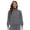 Gray, variant on Scrub Jackets for Women - Long-Sleeve Stand-Up Collar Zipper Uniform, Medical Scrub Jacket for Nurses and Doctors, 7 Colors