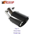 thumbnail image 1 of 1pcs Adjustable Universal Car Glossy Matte Forged Carbon Fiber Exhaust Tip Muffler Tip Exhaust Tip Auto Exhaust Muffler~17604, 1 of 1
