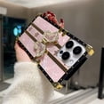 thumbnail image 5 of Case for iPhone 16,Glitter Kickstand Cute Luxury Bling Sparkly Rhinestone Butterfly Foldable Stand Elegant Shockproof Women Girl Phone Case for iPhone 16,6.1 inch 2024 (Pink), 5 of 7