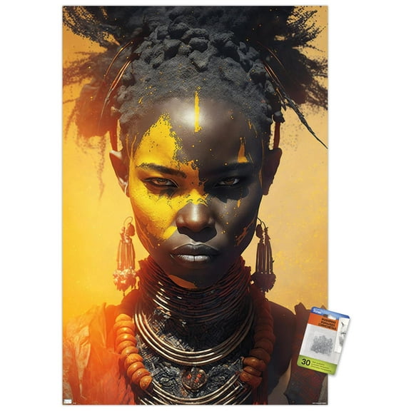 Wumples - Beautifully Fierce Wall Poster with Pushpins, 22.375" x 34"