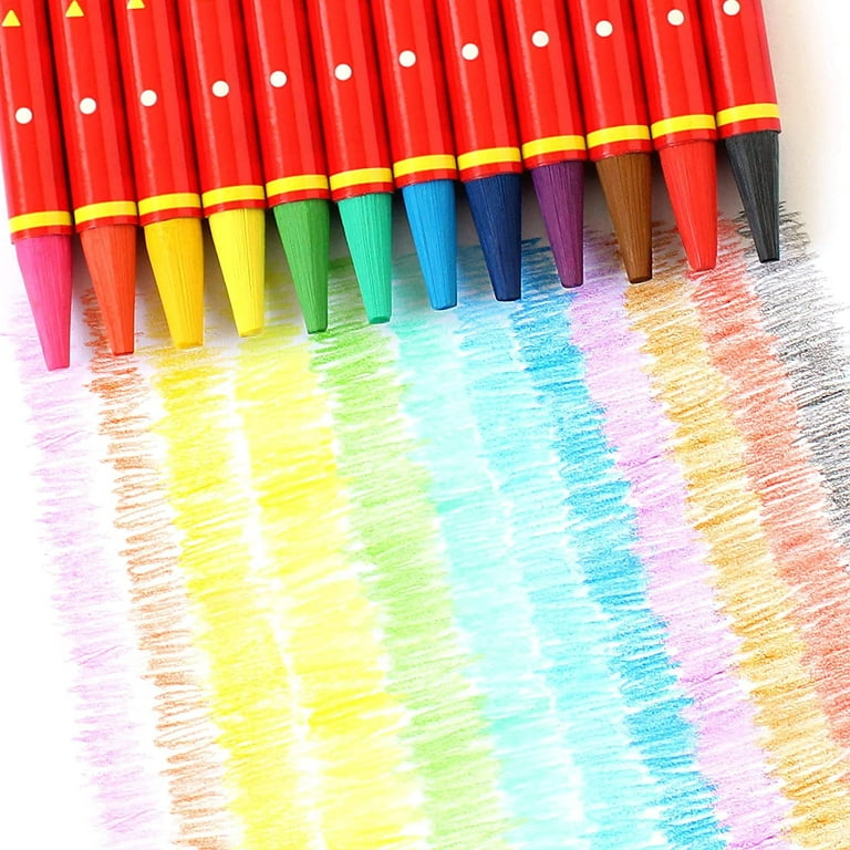Colored Pencils for Kids 24-Count, FlowerMonaco Pre-Sharpened Drawing Color  Pencil Set Premium Art Supplies Painting Coloring 