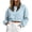 Light Blue, variant on Sweatshirt for Women Solid Color Crew Neck Cropped Sweatshirts Pullover Comfortable Casual Tops XL