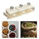 thumbnail image 2 of Platos para servir divididos, elegantes y prácticos para la mesa del comedor. 3 compartimentos, 2 of 9