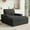 Gray, variant on Christopher Knight Home 42.8" Oversized Chaise Lounge Chair with Storage Ottoman, USB Port & Cup Holders, Gray