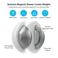 Shower Curtain Weights, Silicone Wrapped Heavy Duty Premium