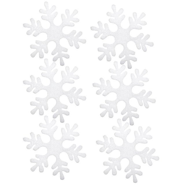 1 Juego de espuma de copo de nieve de Navidad, Color blanco, aumenta la atmósfera, colgante para árbol de Navidad, decoración para el hogar y la Oficina para regalo