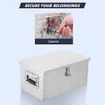 thumbnail image 3 of 36x15x15-In Truck Bed Tool Box Heavy-Duty Aluminum Diamond Plate with Sliding Shelf Lockable Toolbox for Pickup RV Traile r with 1 Small Box Silver, 3 of 7