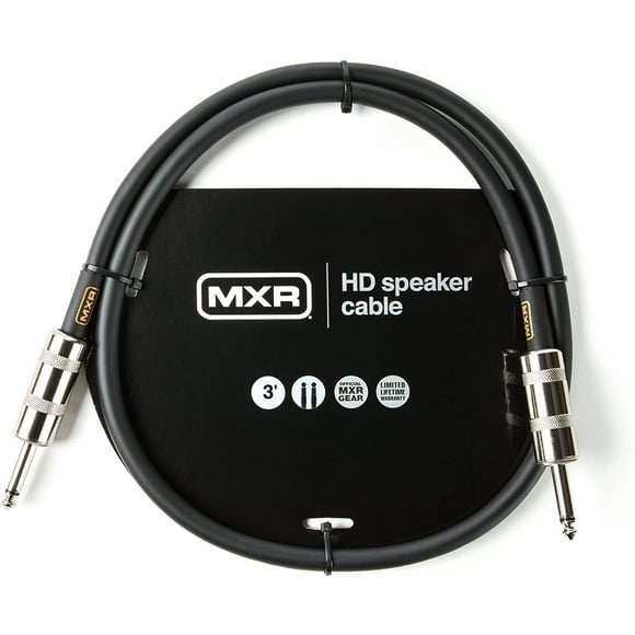 MXR Câble de Haut-Parleur de 1/4 Pouce (DCSTHD3) pour Usage Intensif 3 Pieds (DCSTHD3)