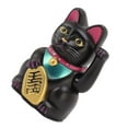 thumbnail image 3 of Gato de bienvenida, gato de la suerte de 4 pulgadas, gato de la fortuna, gato de la riqueza, valor excepcional, 3 of 8