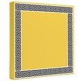 thumbnail image 2 of Ships Next Day Canvas Wall Art 8"x8", Yellow Wood Framed Canvas Print Painting, Black White Modern Geometric Abstract Art Ready to Hang Small Picture Wall Decor for Home Bathroom Nursery Kitchen, 2 of 9